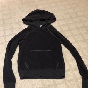 Charcoal Gray Fuzzy Hoodie